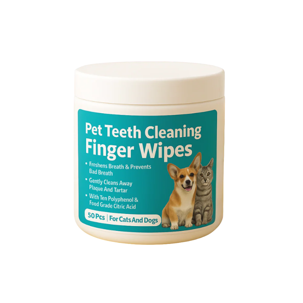 Senior dog with fresh breath and clean teeth
