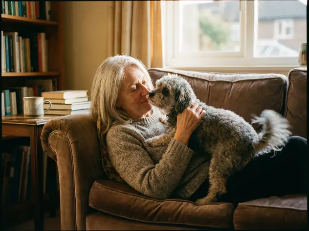Finger wipe being used on a happy dog